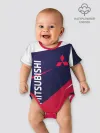 Детское боди / MITSUBISHI ТРИКОЛОР