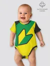 Детское боди / JDM GREEN YELLOW LOGO