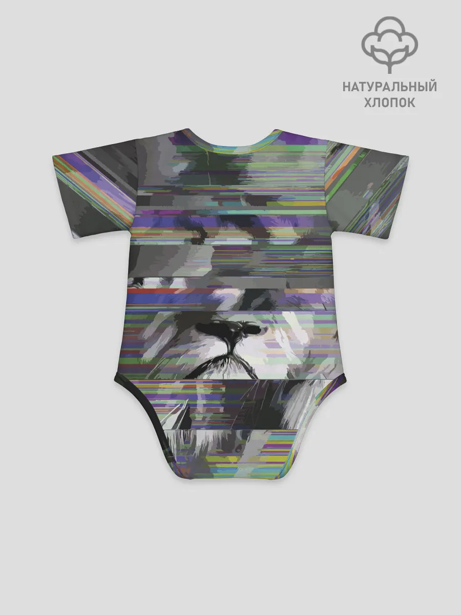 Детское боди / Glitch lion 2020