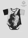 Детское боди / ИНЬ ЯНЬ ВОЛКИ ЧЁРНО БЕЛЫЙ