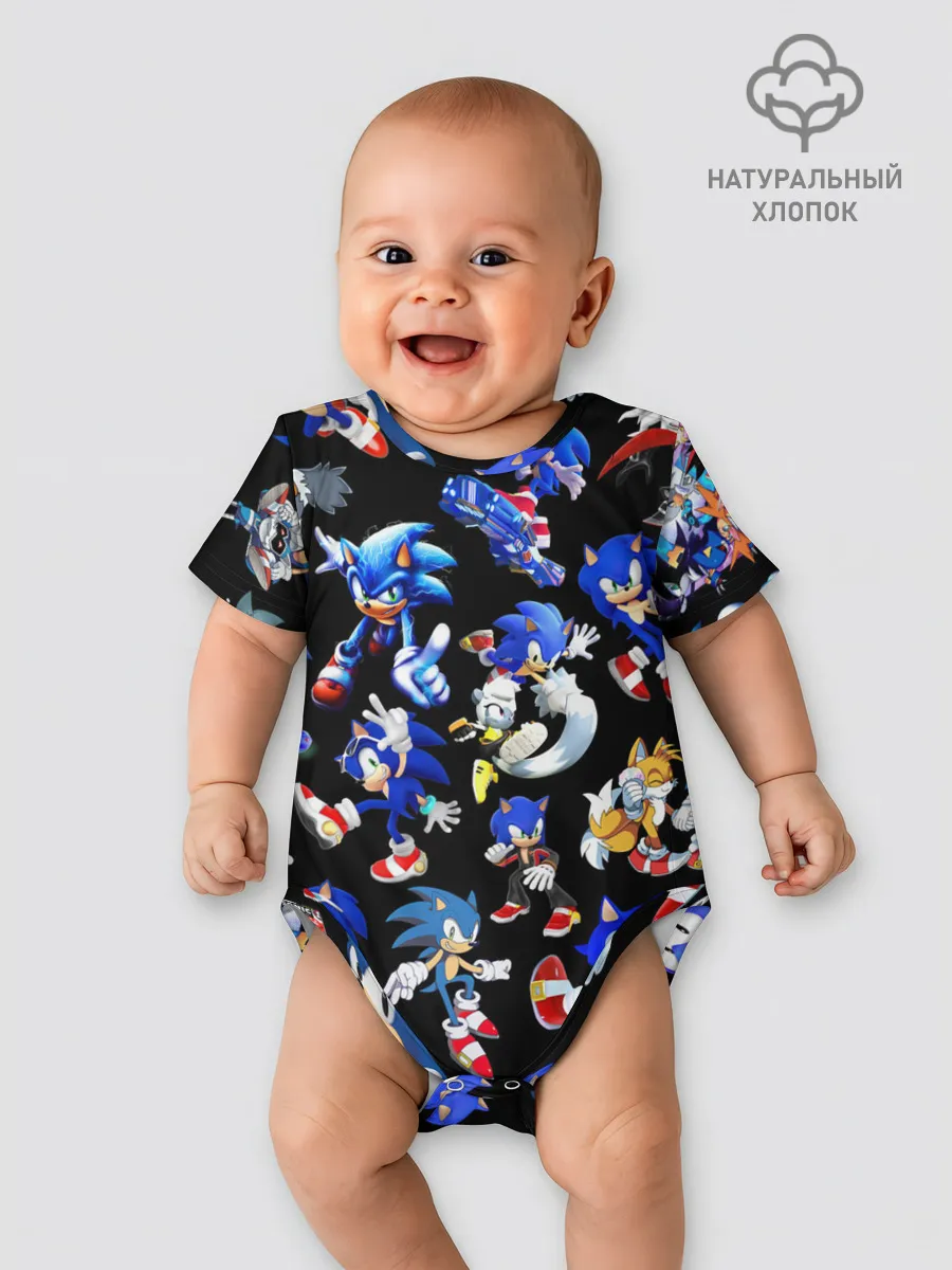 Детское боди / SONIC PATTERN HERO | СОННИК