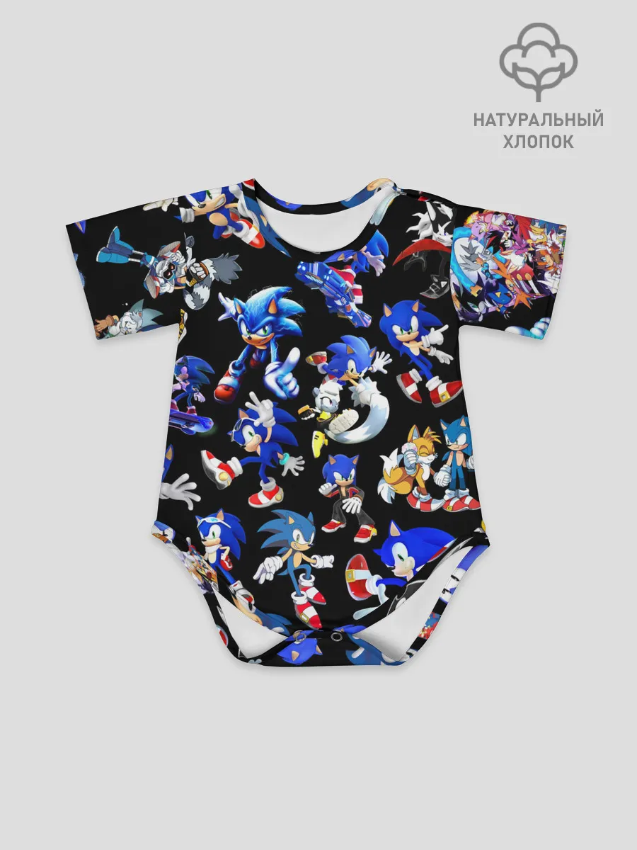 Детское боди / SONIC PATTERN HERO | СОННИК