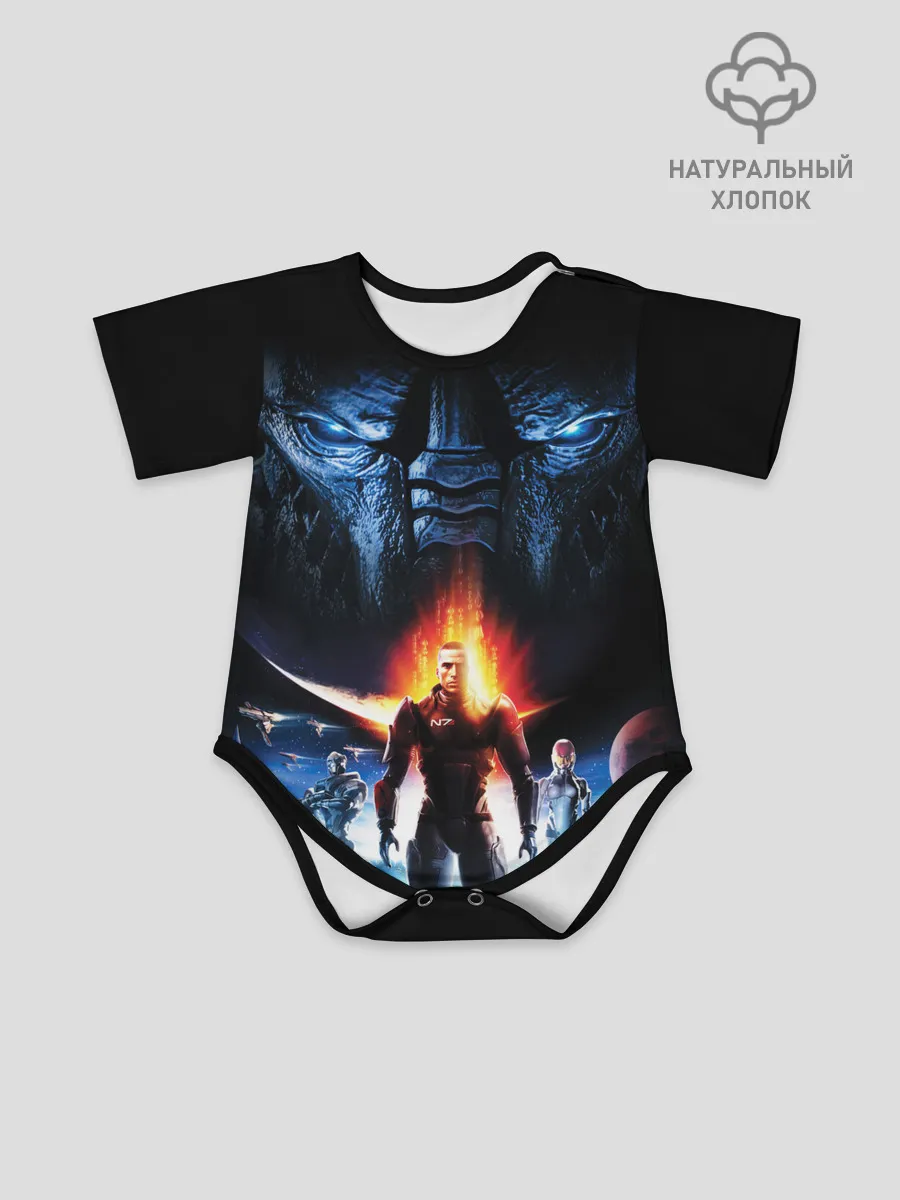 Детское боди / MASS EFFECT N7 КАПИТАН ШЕПАРД