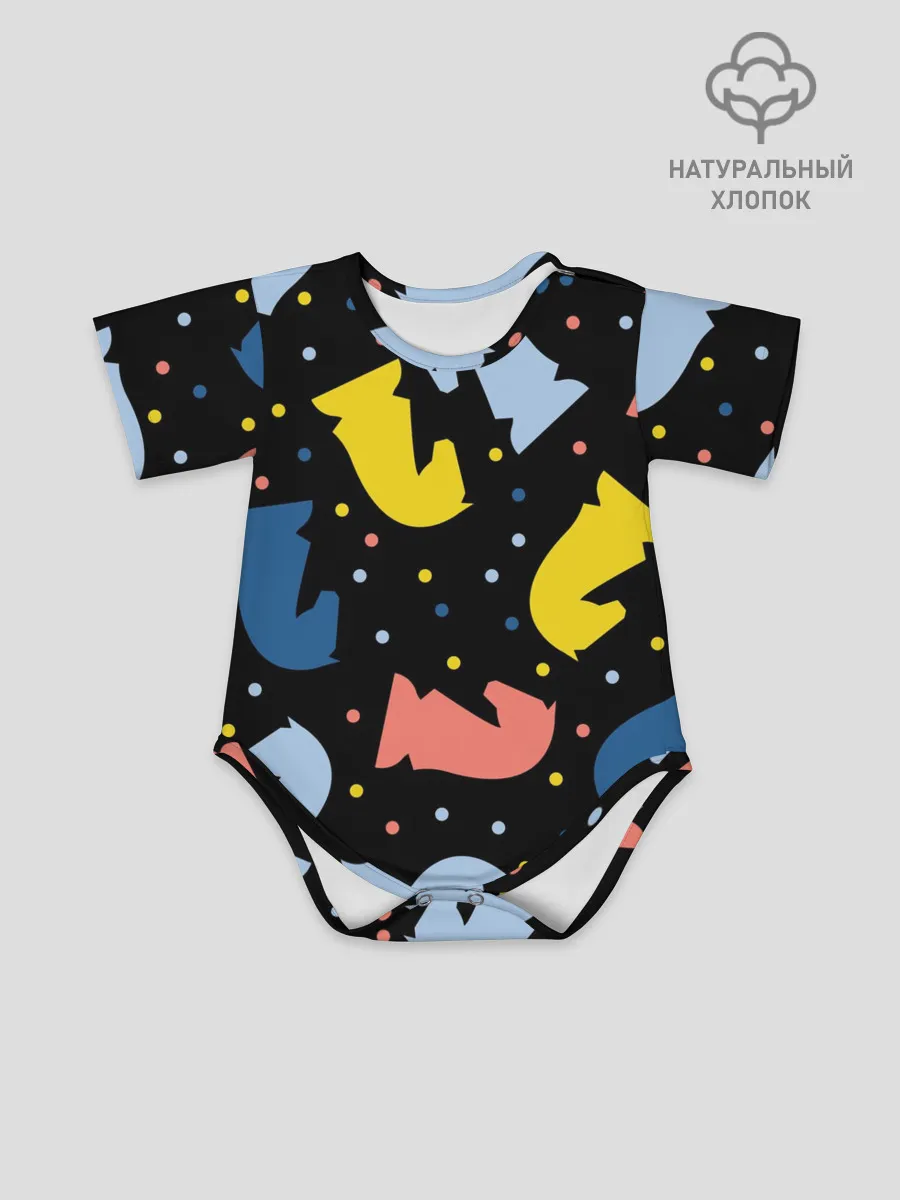 Детское боди / Шахматные фигуры цветные