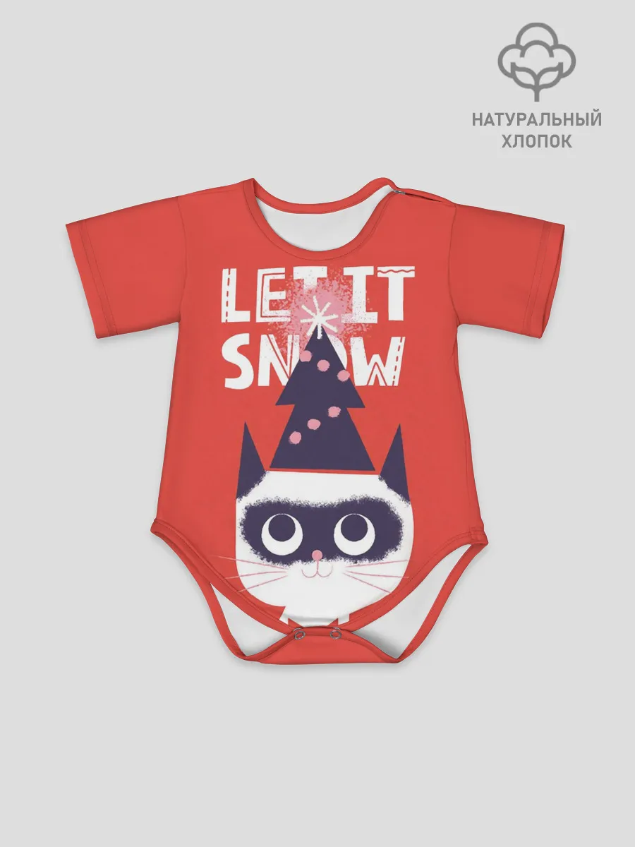 Детское боди / Котик. Новый год
