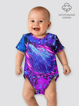 Детское боди / НЕОНОВЫЙ ВОЛК / NEON WOLF