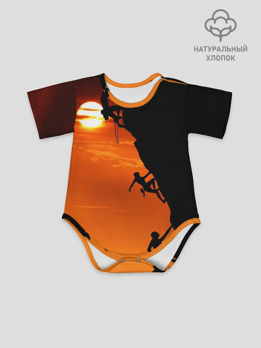 Детское боди / СКАЛОЛАЗЫ В ЗАКАТЕ