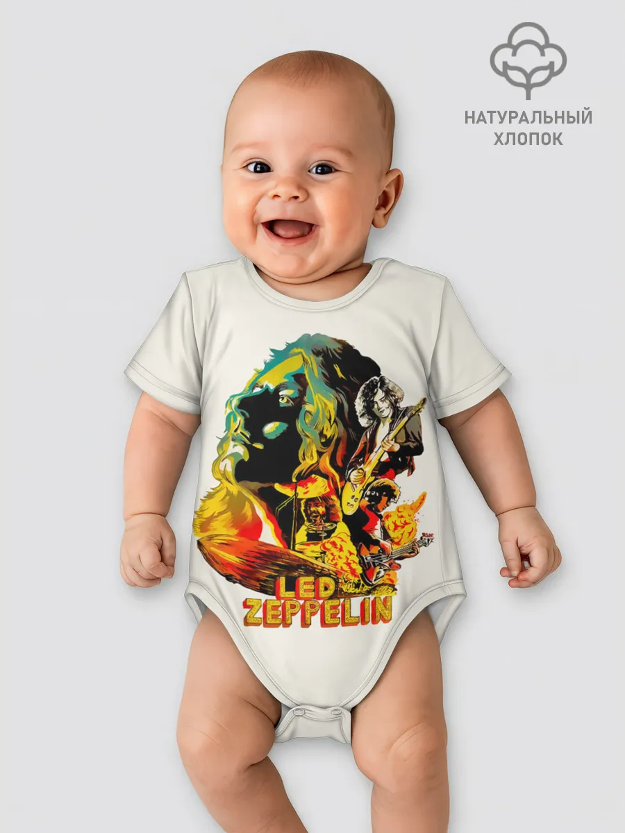 Детское боди / Группа Led Zeppelin арт