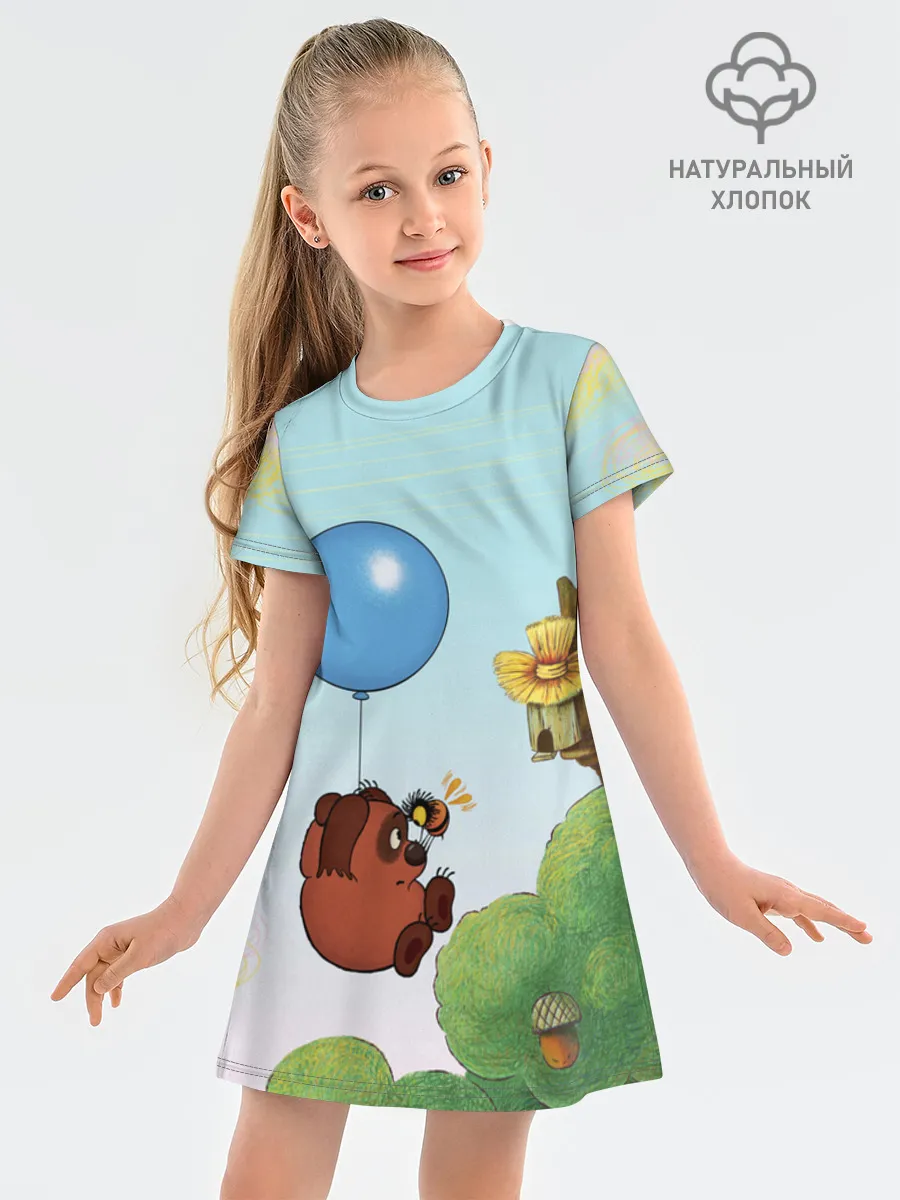 Детское платье хлопок / Винни Пух