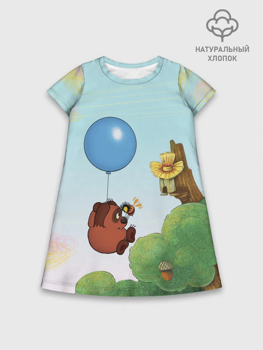 Детское платье хлопок / Винни Пух