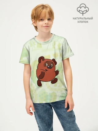 Детская футболка хлопок / Винни Пух LightGreen