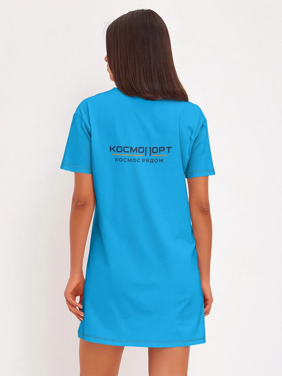 Женское платье хлопок / Дизайн Сургут космический лис