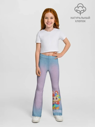 Леггинсы-клеш для девочек / Labubu Jeans