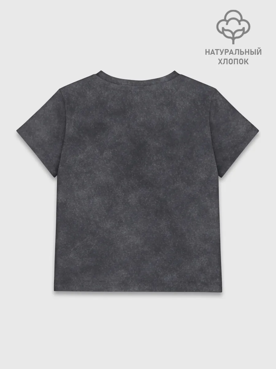 Детская футболка хлопок / Варёнка dark grey