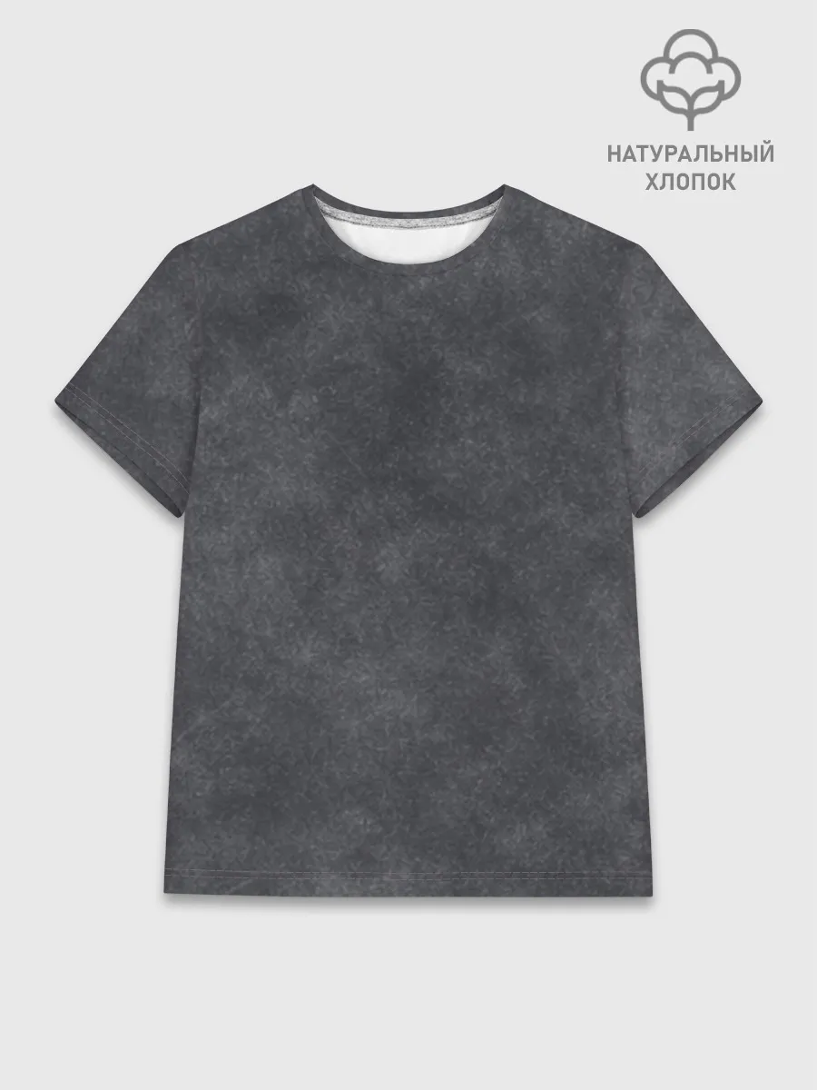 Женская базовая футболка хлопок / Варёнка dark grey