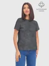 Женская базовая футболка хлопок / Варёнка dark grey