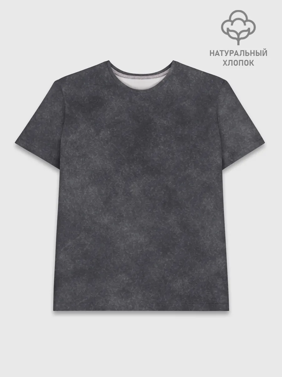 Мужская базовая футболка хлопок / Варёнка dark grey