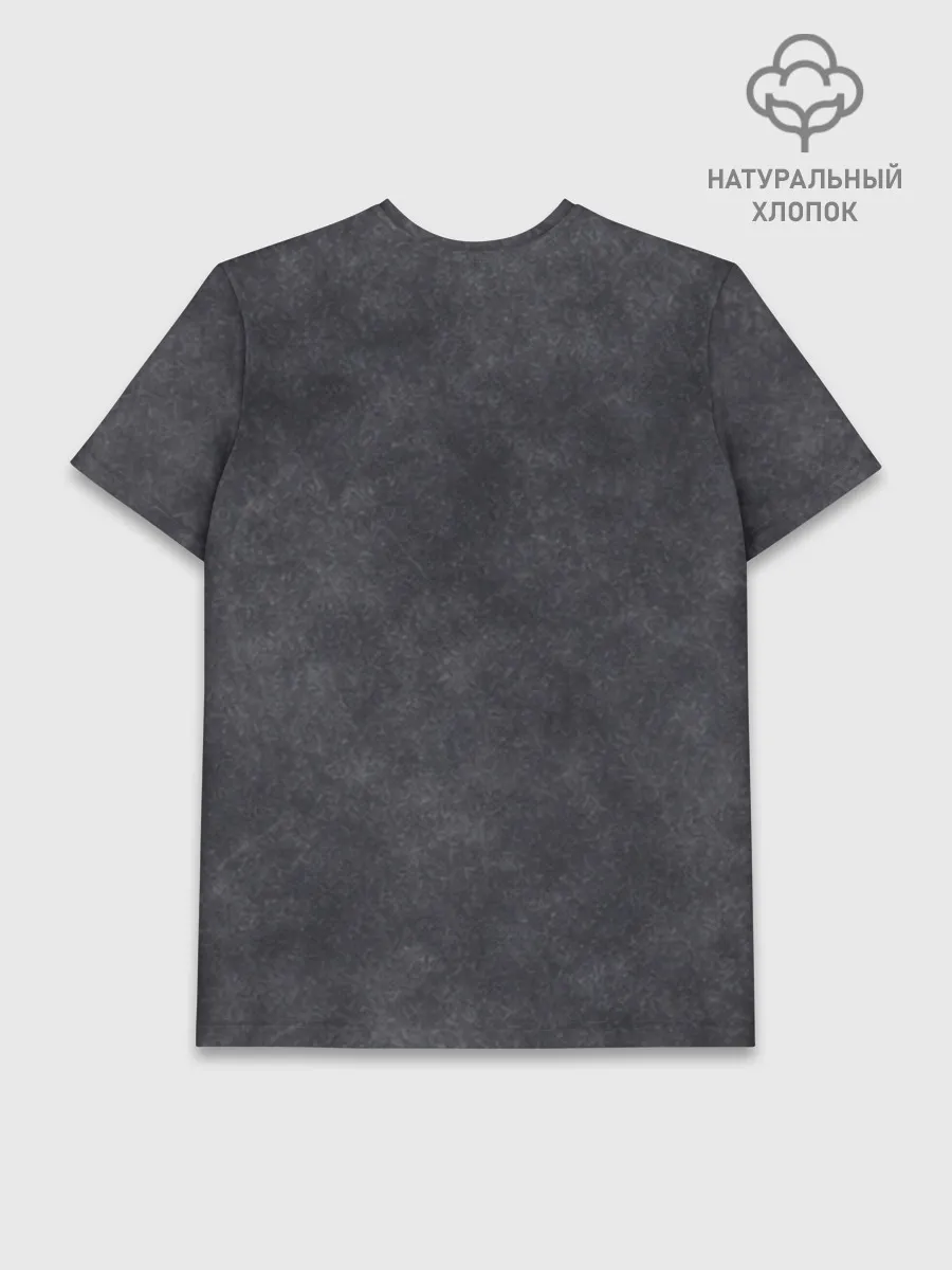 Мужская базовая футболка хлопок / Варёнка dark grey