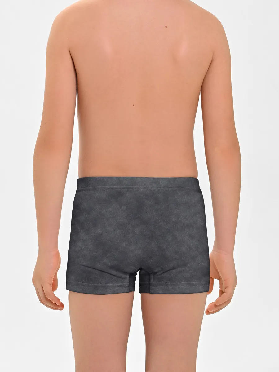 Мальчиковые трусы / Варёнка dark grey