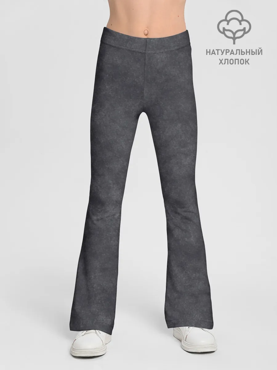 Леггинсы-клеш для девочек / Варёнка dark grey