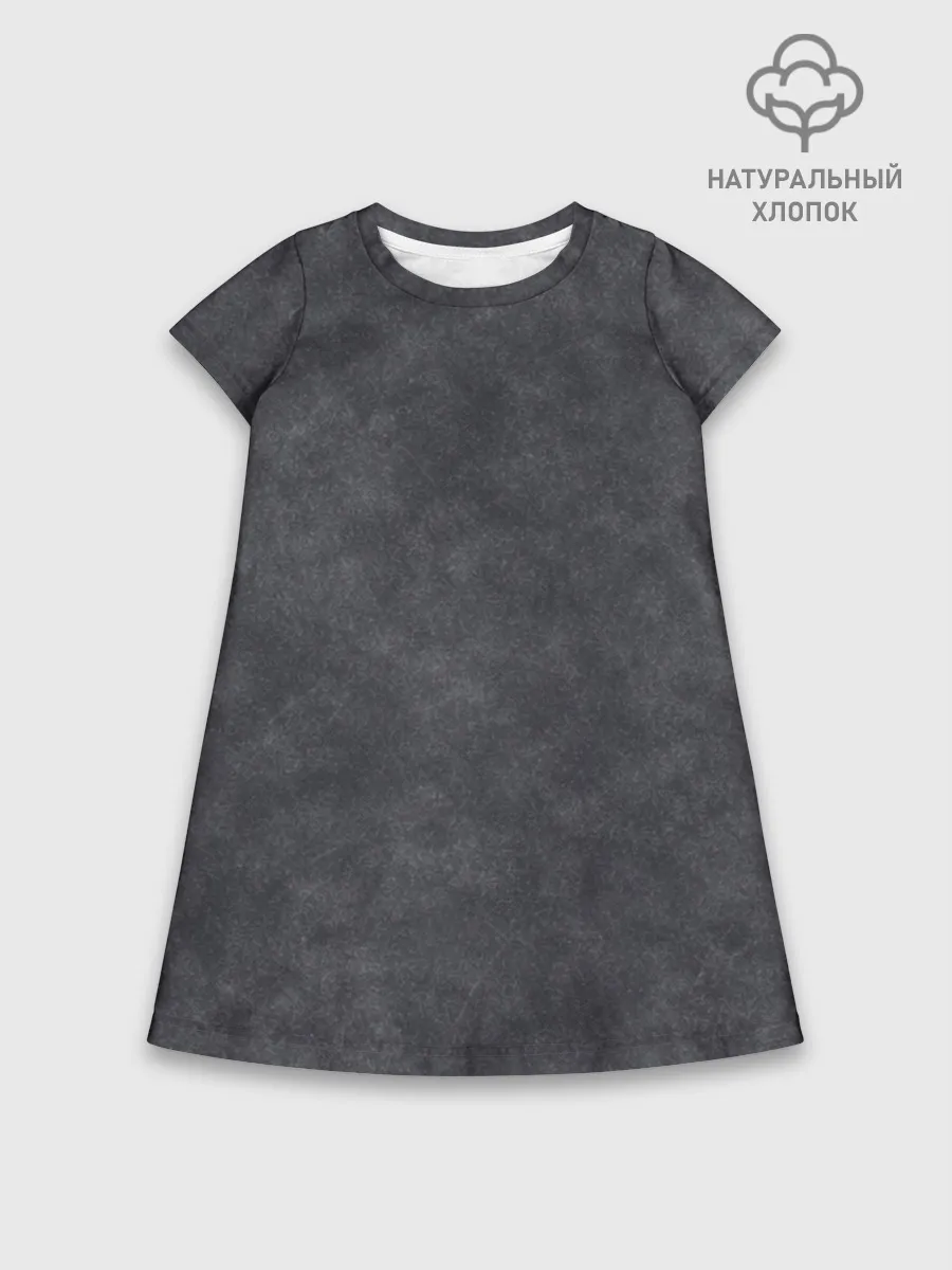 Детское платье хлопок / Варёнка dark grey
