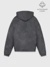 Худи мужской оверсайз хлопок / Варёнка dark grey