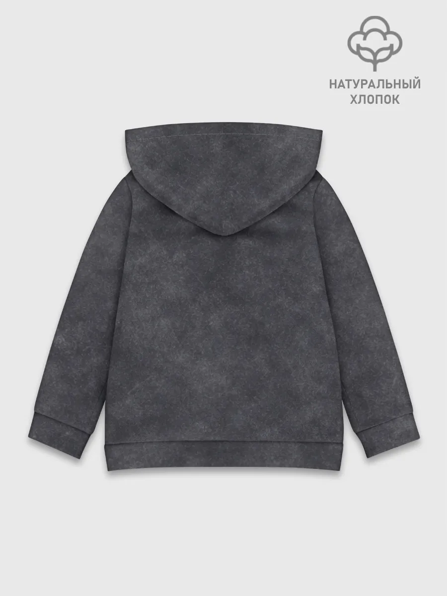 Детское худи хлопок / Варёнка dark grey