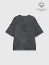 Женская футболка оверсайз хлопок / Варёнка dark grey
