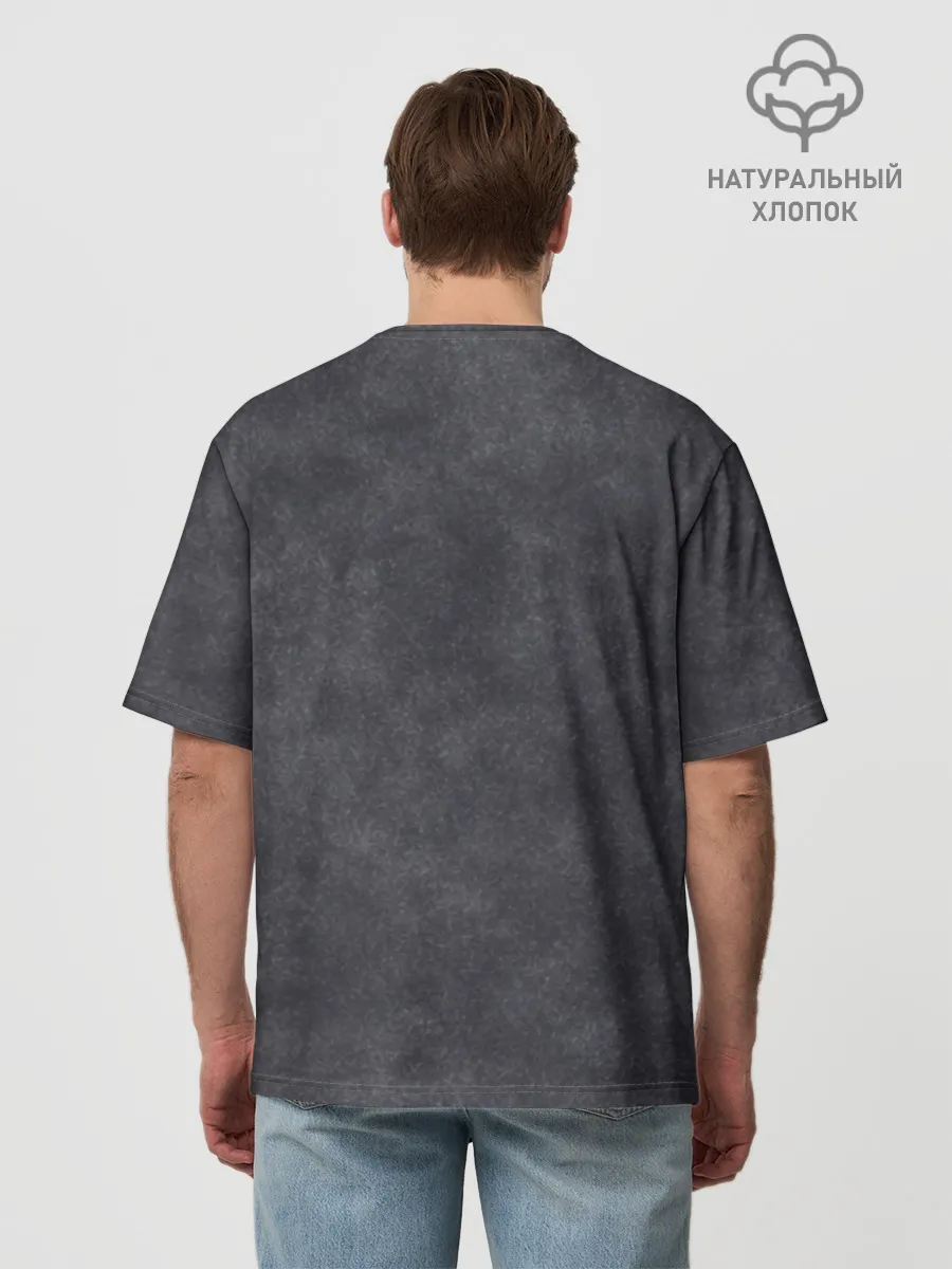 Футболка Мужская оверсайз премиум / Варёнка dark grey