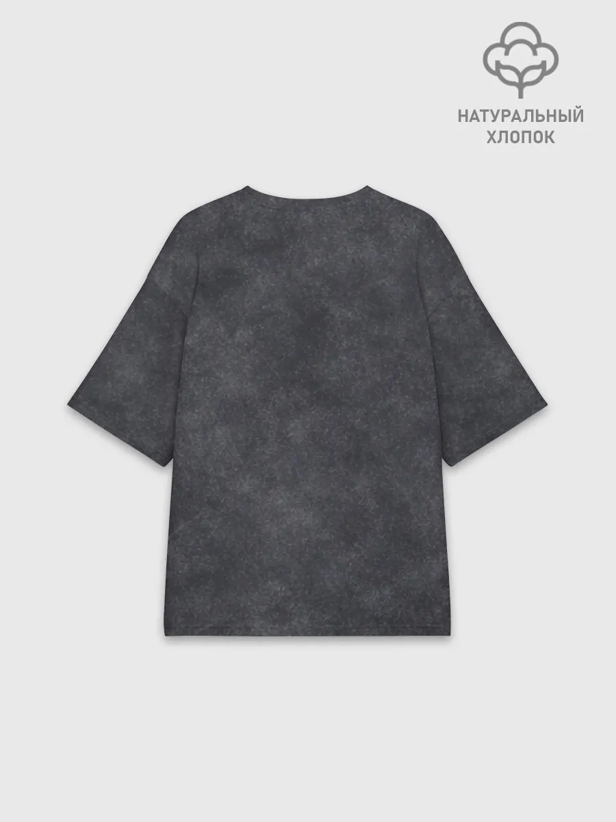 Футболка женская оверсайз премиум / Варёнка dark grey