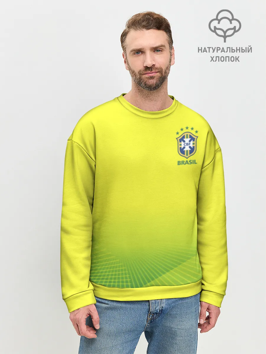 Мужской свитшот база хлопок / FootballBrazil