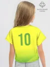 Футболка для девочки укороченная оверсайз хлопок / FootballBrazil