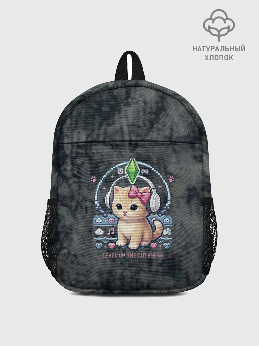 Рюкзак детский джинсовый / Kitty #55300