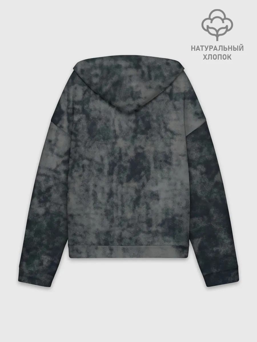 Худи женский оверсайз хлопок / Kitty #55300