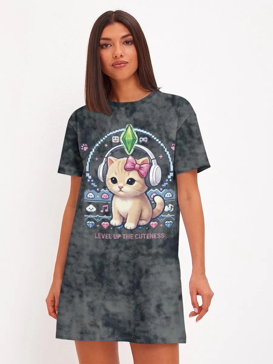 Женское платье хлопок / Kitty #55300