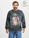 Мужской свитшот оверсайз хлопок / Kitty #55300