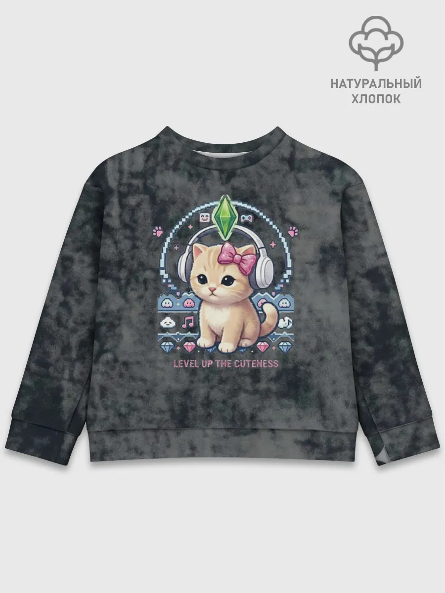 Детский свитшот хлопок / Kitty #55300