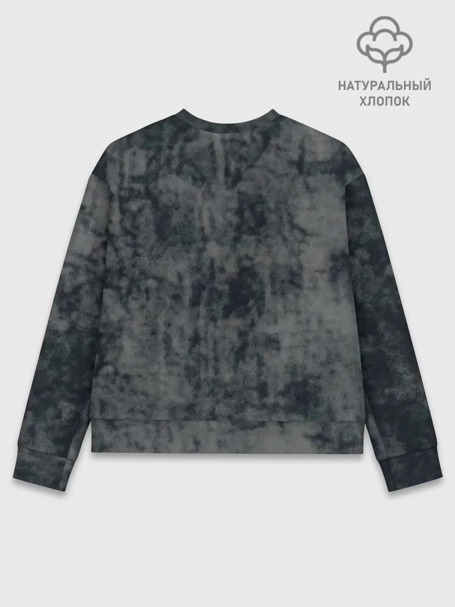 Женский свитшот базовый хлопок / Kitty #55300