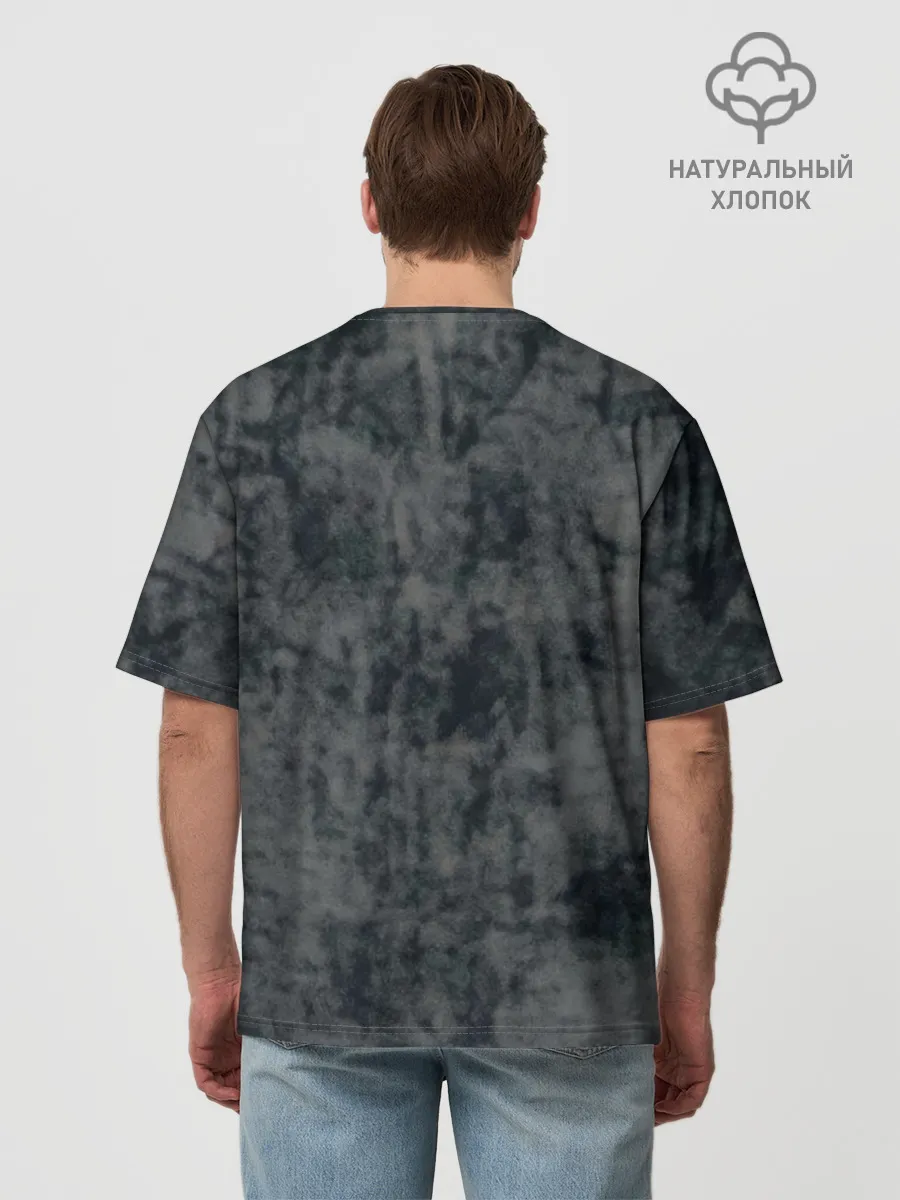 Мужская футболка оверсайз хлопок / Kitty #55300