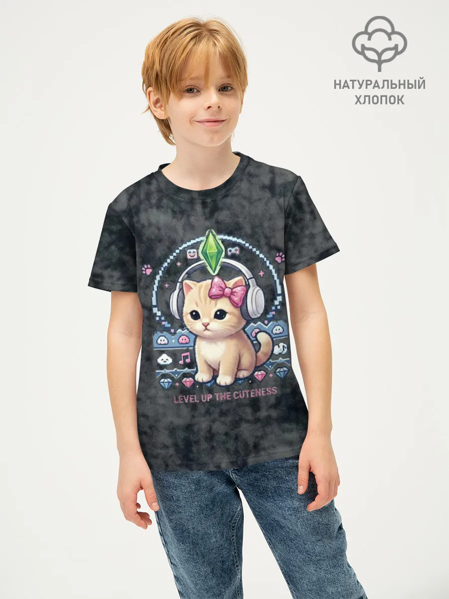 Детская футболка хлопок / Kitty #55300