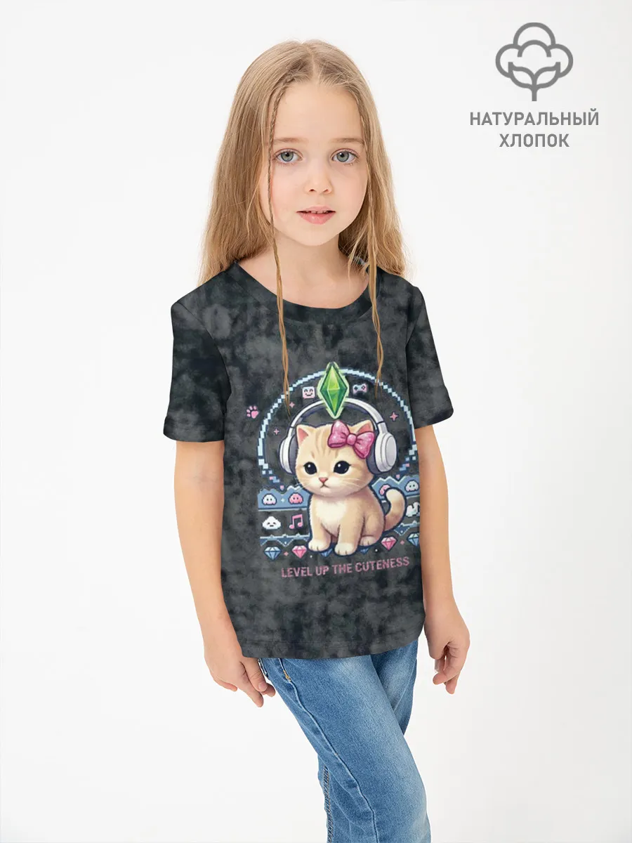 Детская футболка хлопок / Kitty #55300