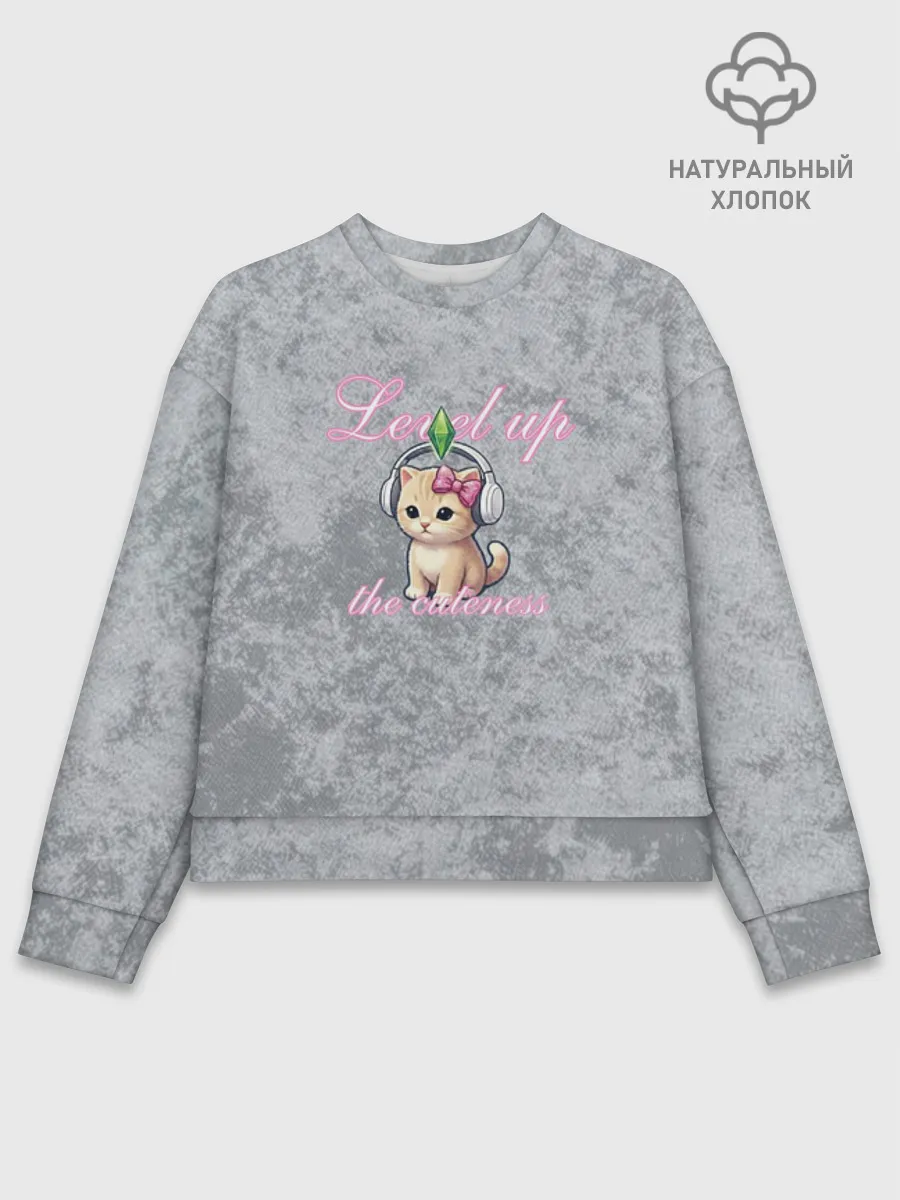 Женский свитшот базовый хлопок / Шоппинг Модный лук Я Звезда Ютуб