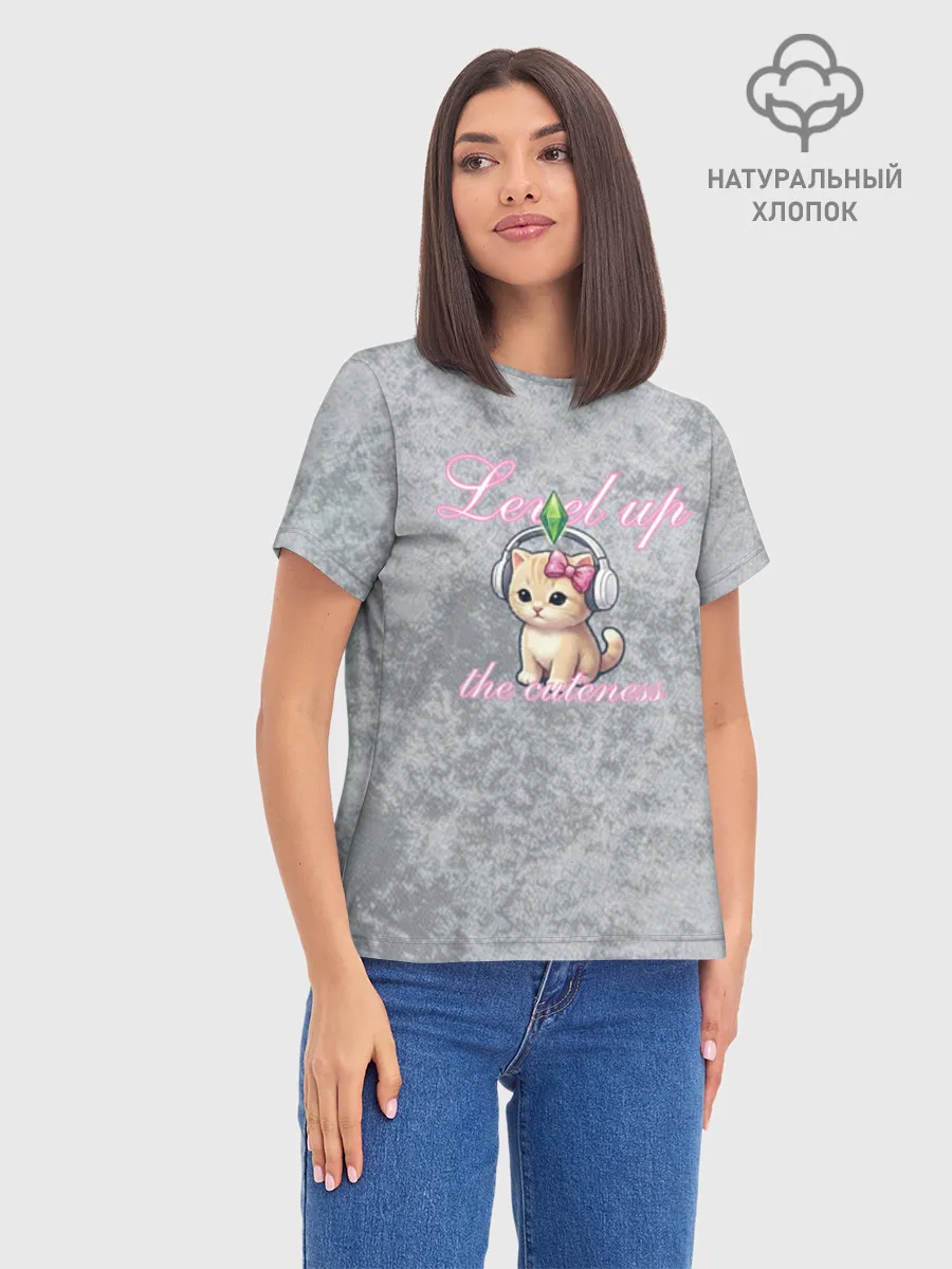 Женская базовая футболка хлопок / Шоппинг Модный лук Я Звезда Ютуб