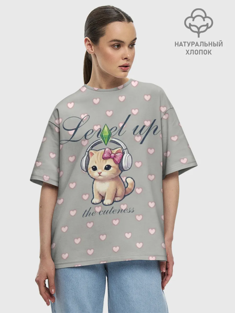 Футболка женская оверсайз премиум / Звезда Ютуб Модный лук