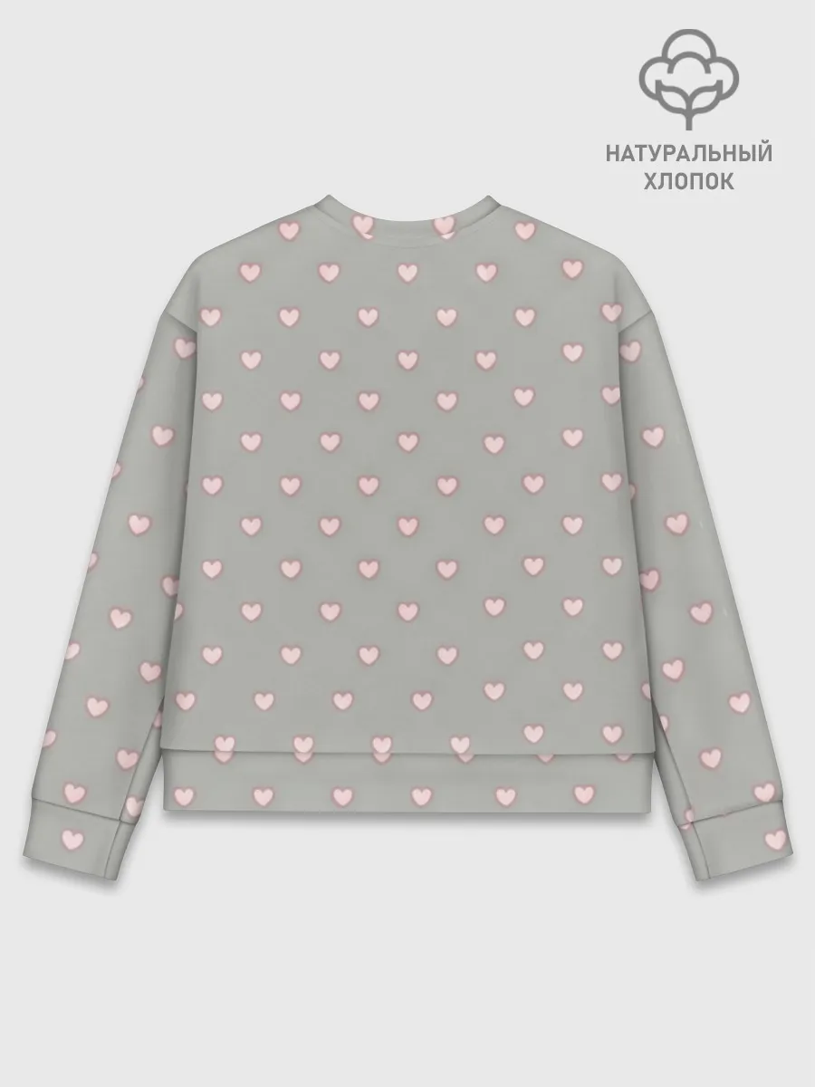 Женский свитшот базовый хлопок / Звезда Ютуб Модный лук