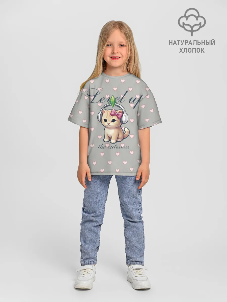 Детская футболка. Оверсайз / Звезда Ютуб Модный лук