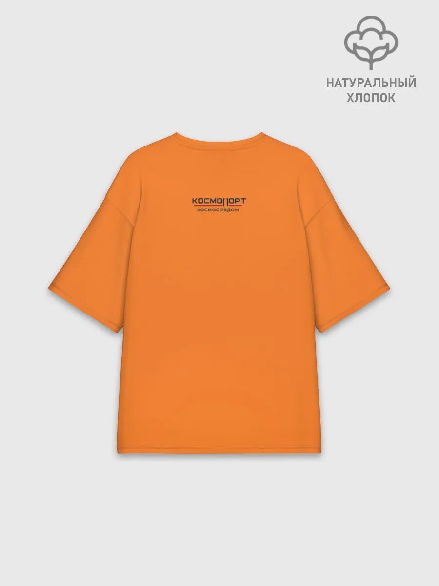 Футболка женская оверсайз премиум / Сургут космический лис