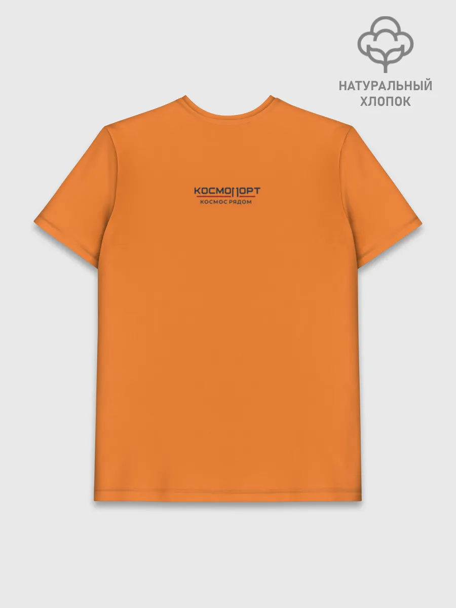 Мужская базовая футболка хлопок / Сургут космический лис