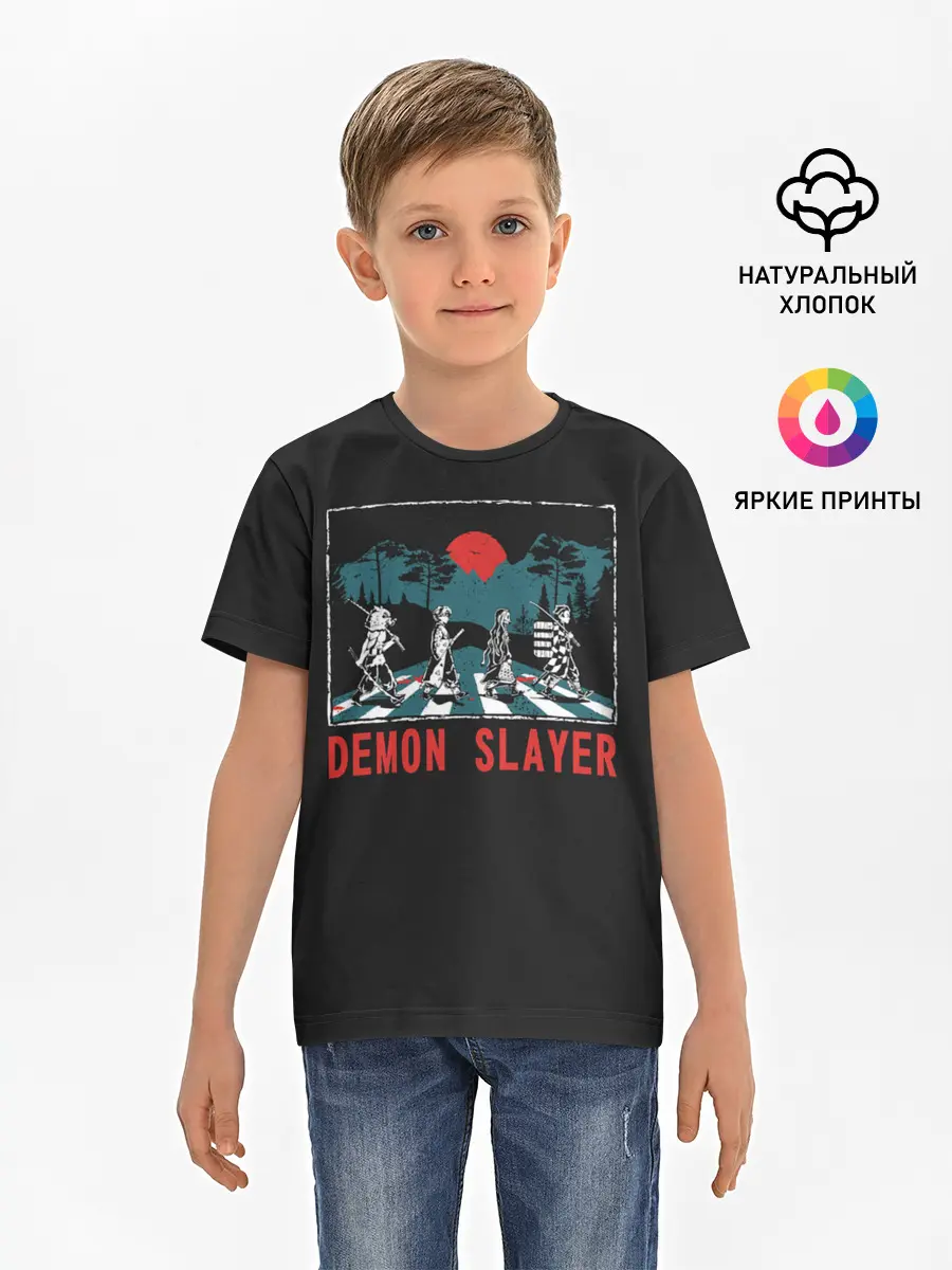 Детская базовая футболка / Demon slayer