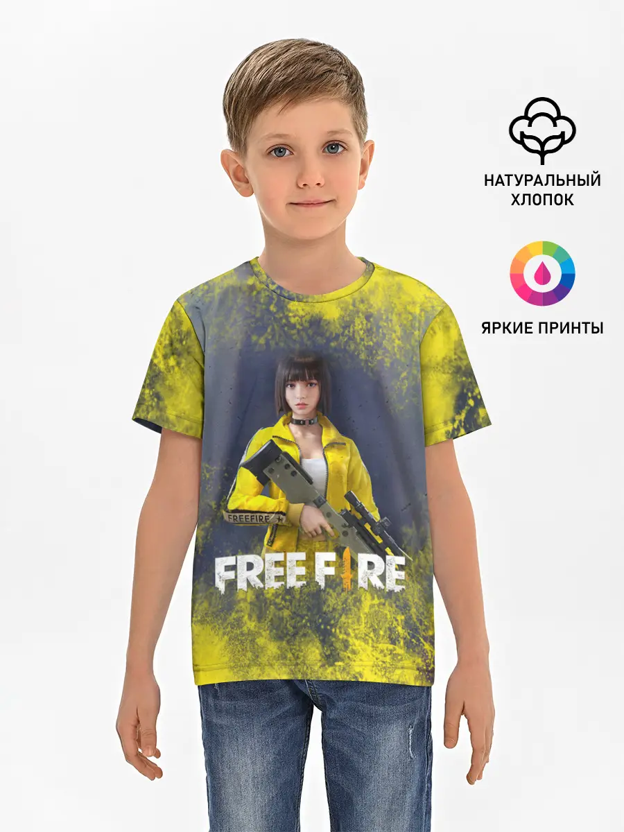 Детская базовая футболка / GARENA FREEFIRE | БАТЛГРАУНД (Z)
